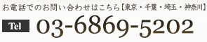 お電話でのお問い合わせはこちら TEL 03-6869-5202